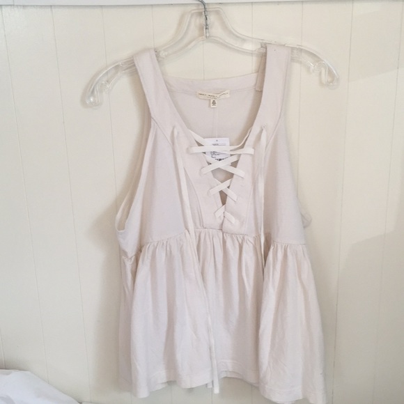 UO Baby Doll Lace Up Top - Picture 2 of 7